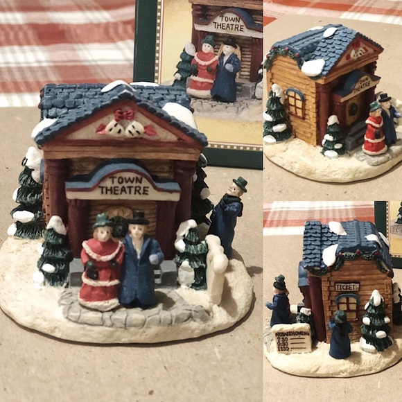 Vintage Other - Vintage Christmas Village Town Theatre 1993
